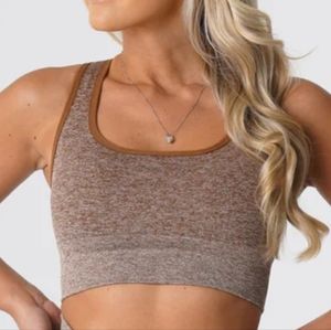 Mocha Snakeskin Eclipse Seamless Sports Bra